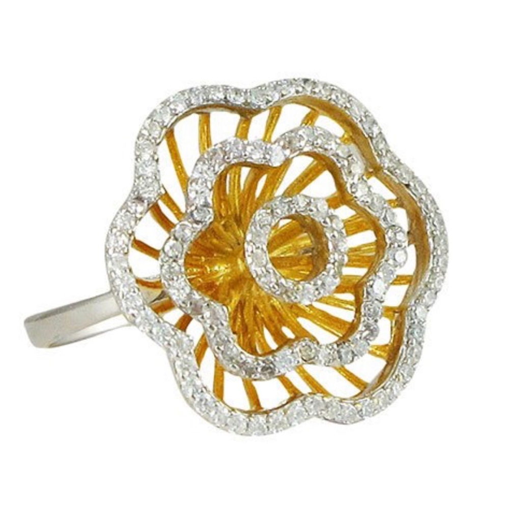 Runway Statement Flower Ring, Boutique-NWT